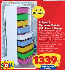 9 SEPETLİ OYUNCAK DOLABI ÇOK AMAÇLI DOLAP 9 SEPETLİ OYUNCAK DOLABI ÇOK AMAÇLI DOLAP